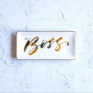 Like A Boss Jewelry Trinket Tray - NWT